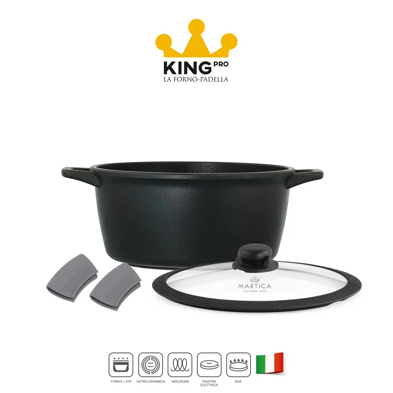Casseruola forno antiaderente ad induzione grande da 28 - King Pro