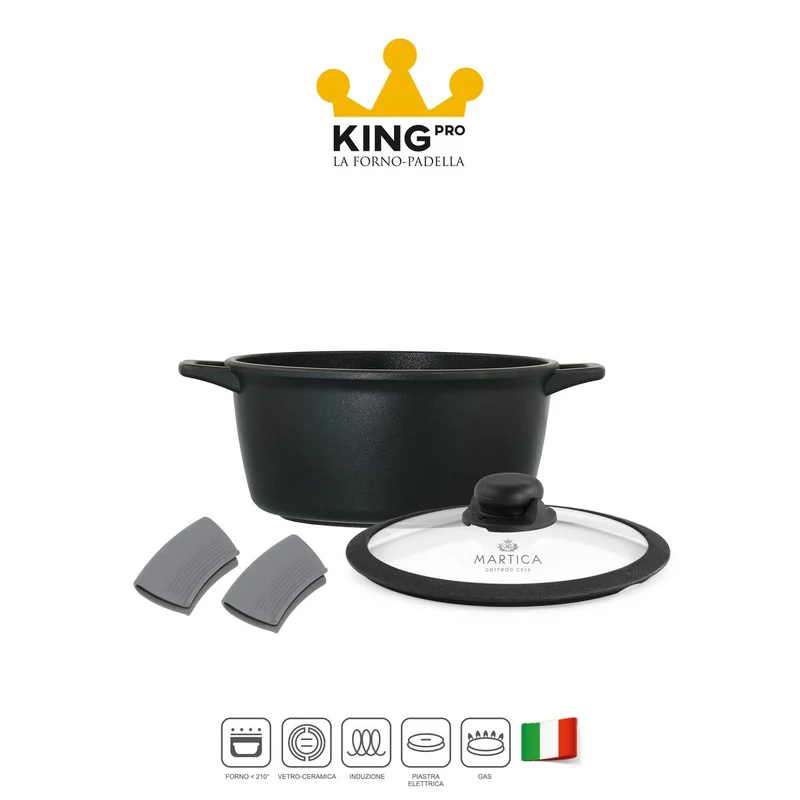 Casseruola forno antiaderente ad induzione piccola da 20 - King Pro