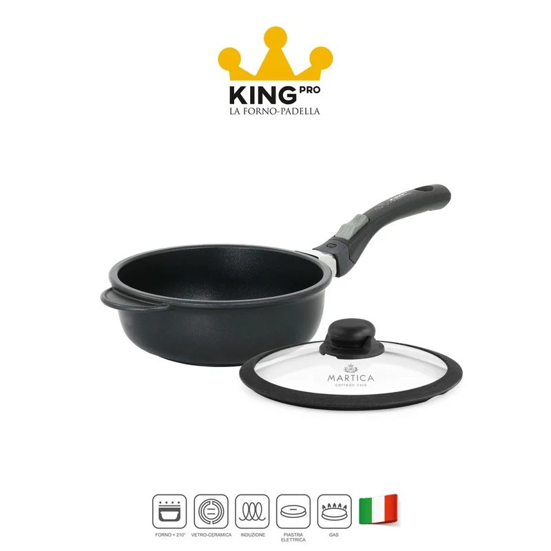Padella ad induzione antiaderente piccola da 20 alta - King Pro