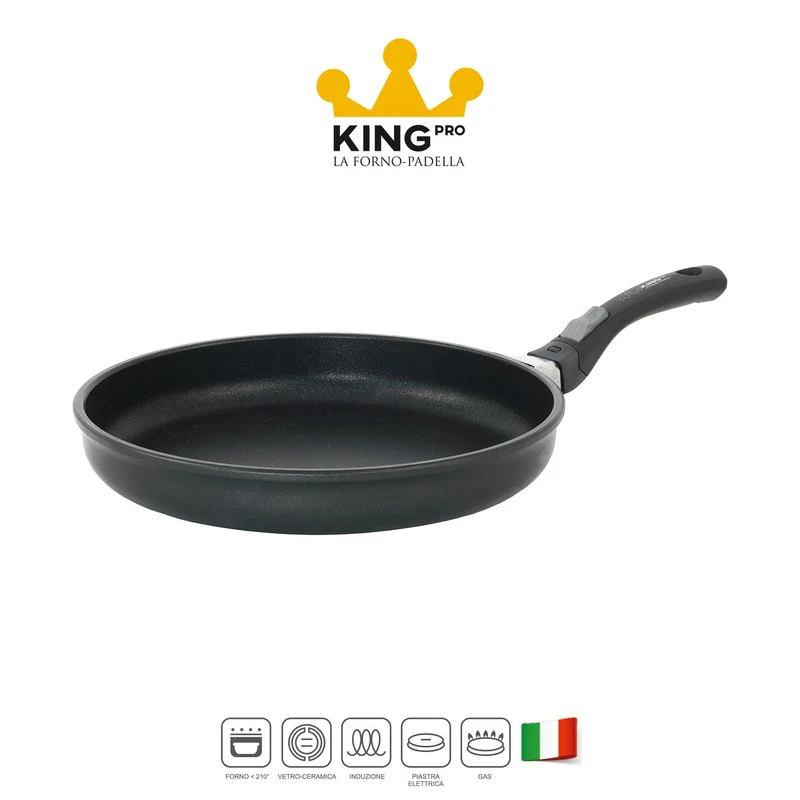 Padella per induzione grandissima da 32 bassa antiaderente - King Pro
