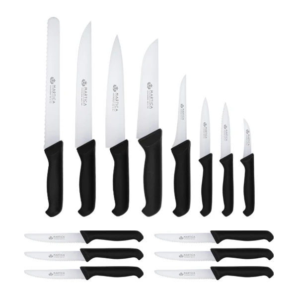 Set coltelleria cucina acciaio 21 pezzi Italia - Laminex