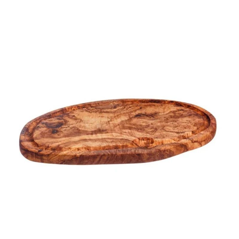 Tabla para cortar de madera de olivo con ranura para jugos Selbrae