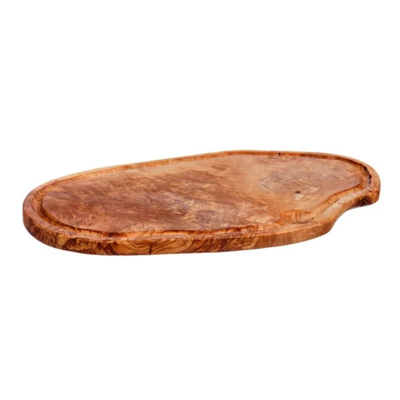 Tabla para cortar de madera de olivo con ranura para jugos Selbrae