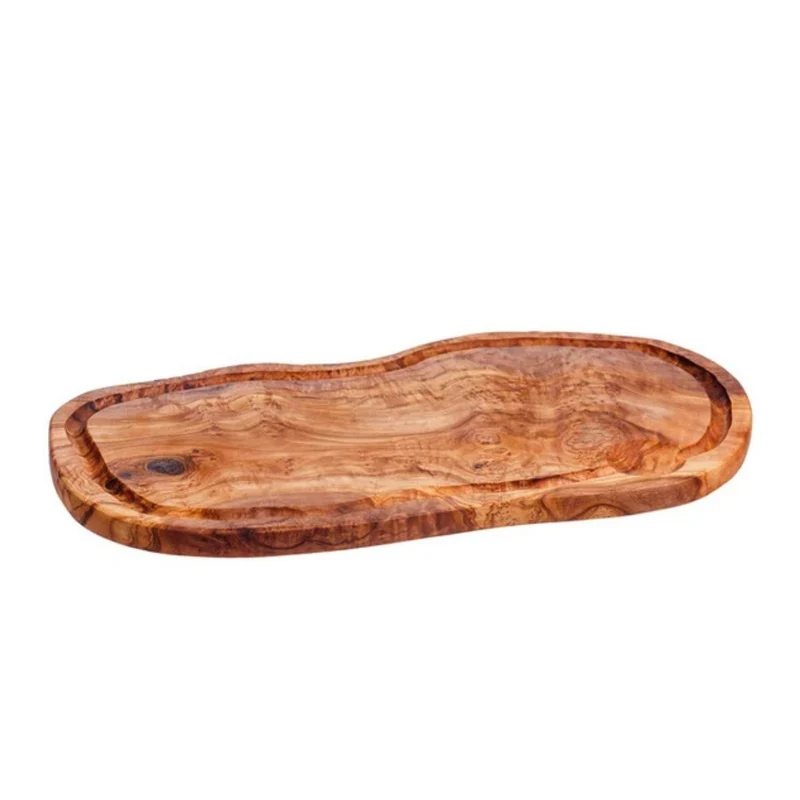 Tabla para cortar de madera de olivo con ranura para jugos Selbrae