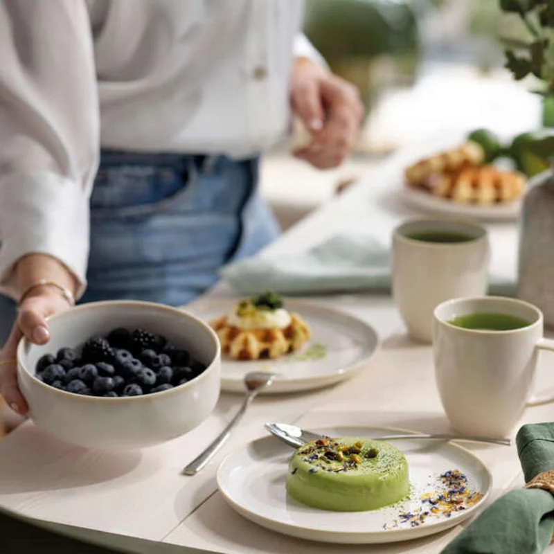 Set de desayuno de 6 piezas de porcelana Crafted Cotton Villeroy & Boch
