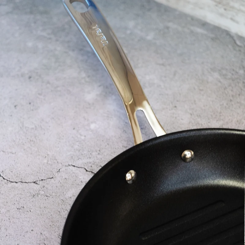 Sartén grill Perfect Resist Titanium mango inox Tefal