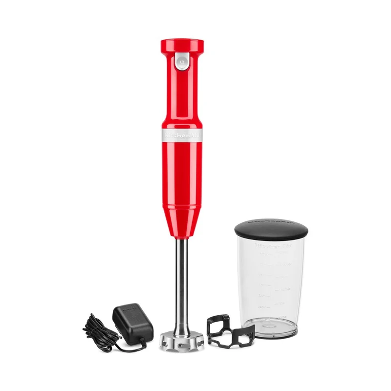 Batidora de mano inalámbrica roja KitchenAid