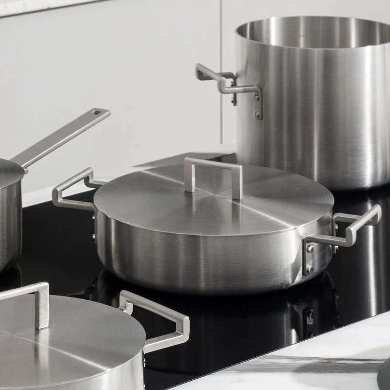Batería de cocina de acero inoxidable multicapa Convivio Alessi