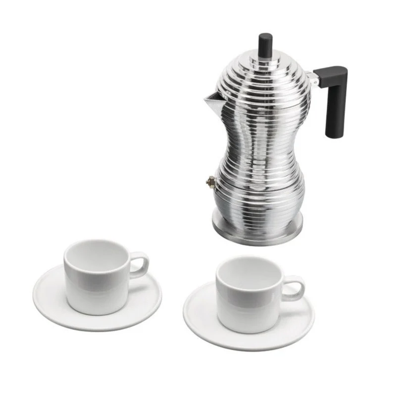 Set de 5 piezas para el café con cafetera Pulcina Alessi