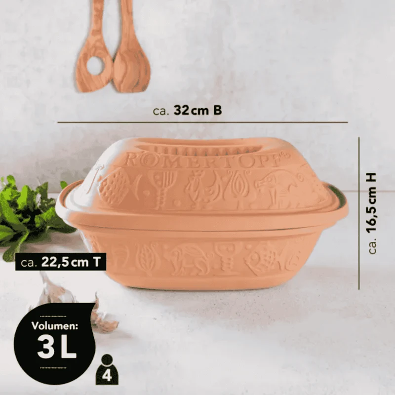 Horno de terracota Steam Roaster Klassic Römertopf