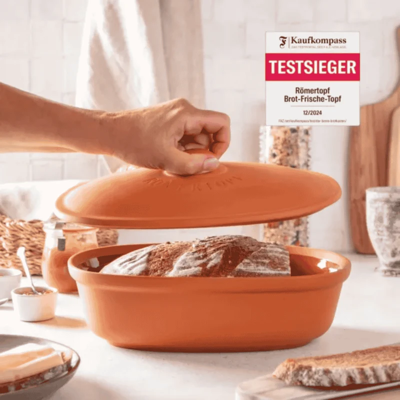 Panera ovalada de terracota Römertopf