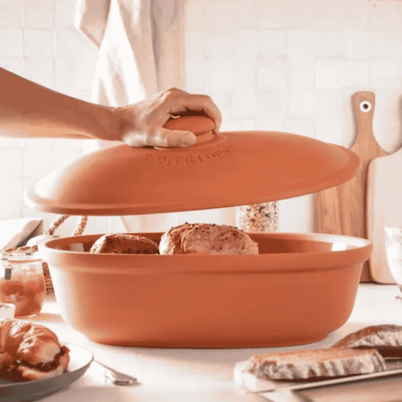 Panera ovalada de terracota Römertopf