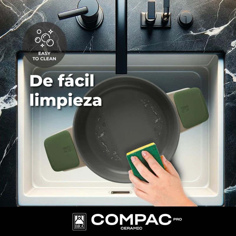 Batería de cocina cerámica 5 piezas Compac Pro Ceramic Bra