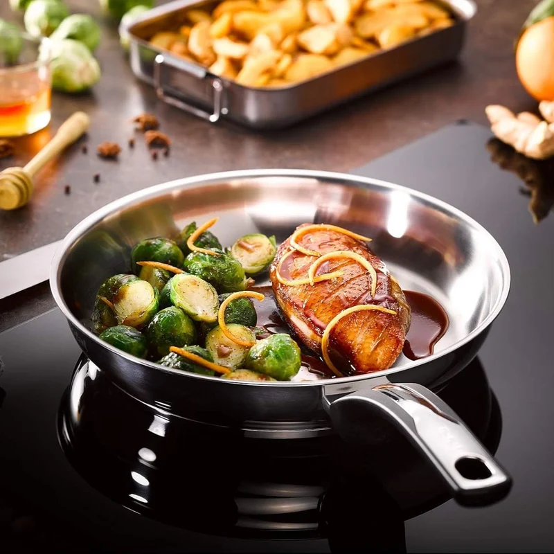 Sartén de acero inoxidable con fondo difusor Emotion Tefal