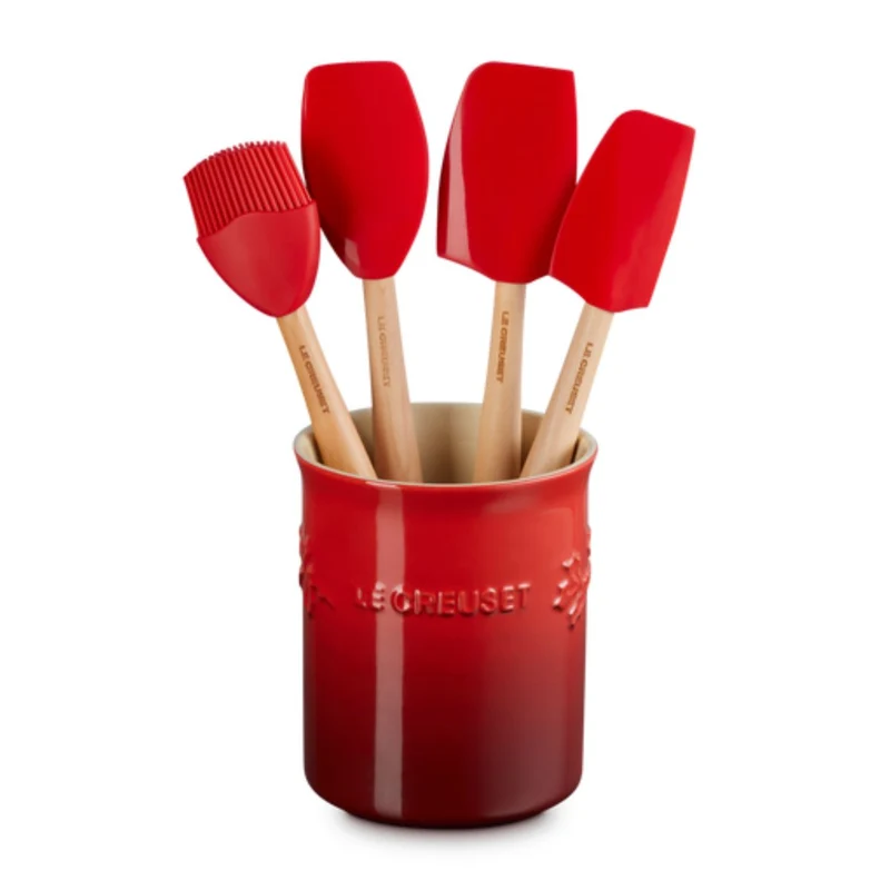 Bote cerámico para espátulas Holly ¡Edición Especial Navidad! Le Creuset