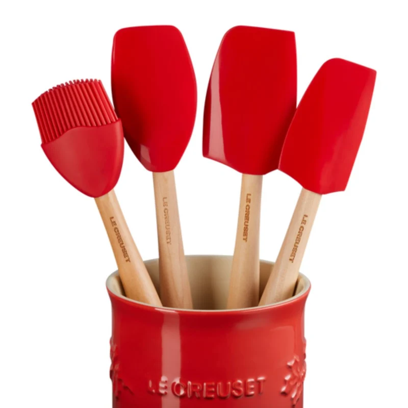 Bote cerámico para espátulas Holly ¡Edición Especial Navidad! Le Creuset