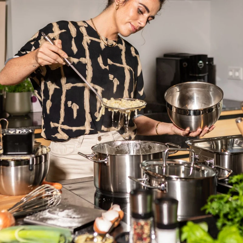 Batería de cocina de acero inoxidable 4 piezas Expertiso Rösle