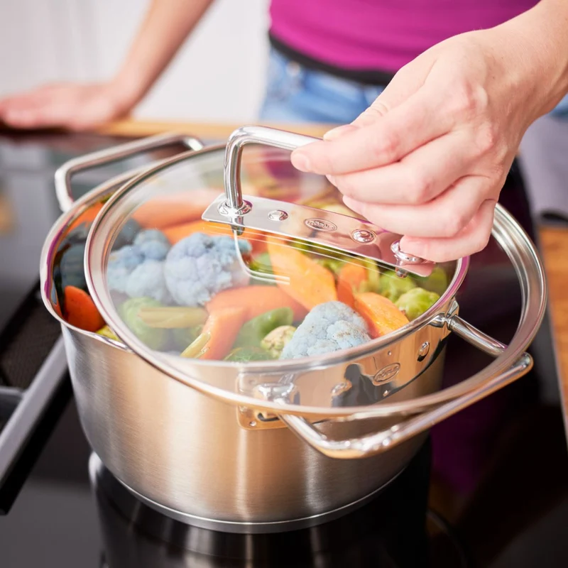 Batería de cocina de acero inoxidable 4 piezas Expertiso Rösle