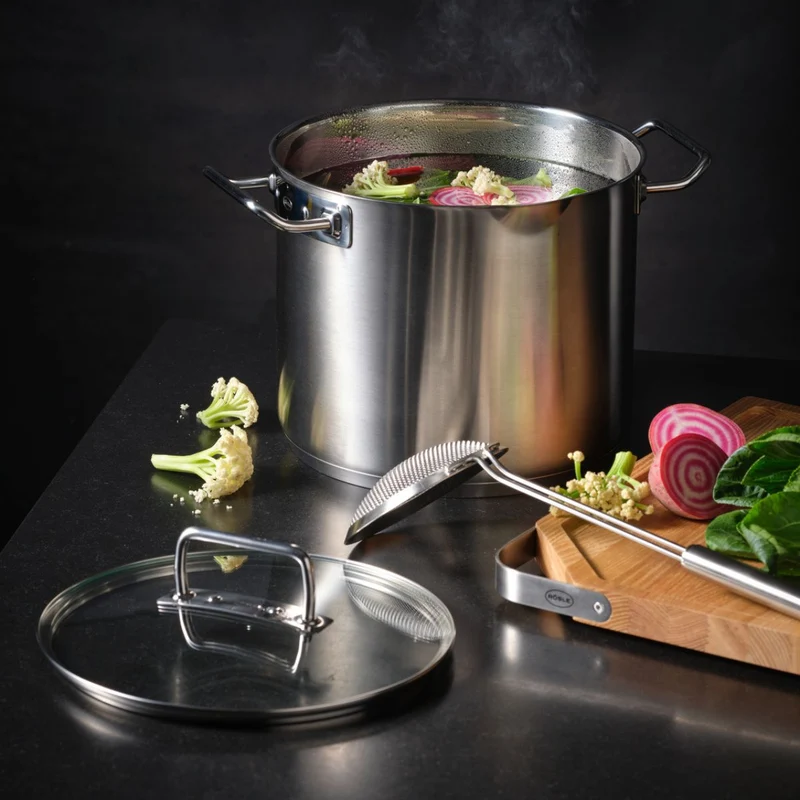 Batería de cocina de acero inoxidable 4 piezas Expertiso Rösle