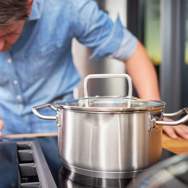 Batería de cocina de acero inoxidable 4 piezas Expertiso Rösle