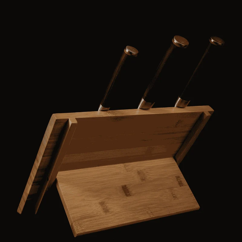 Soporte magnético para cuchillos de bambú Kotai