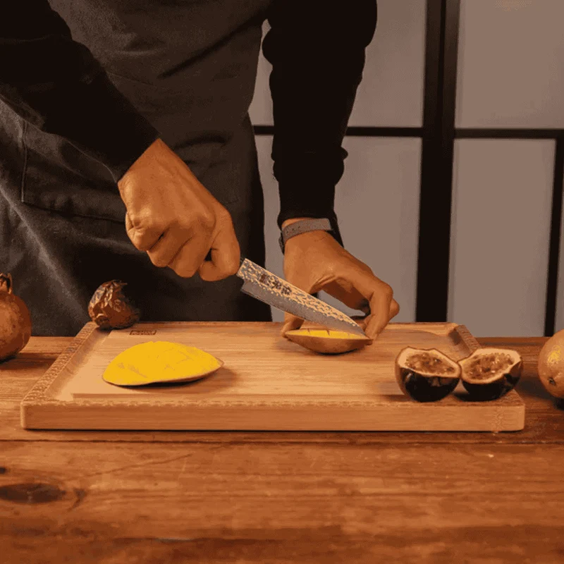 Cuchillos de acero damasco japonés Densho Kotai