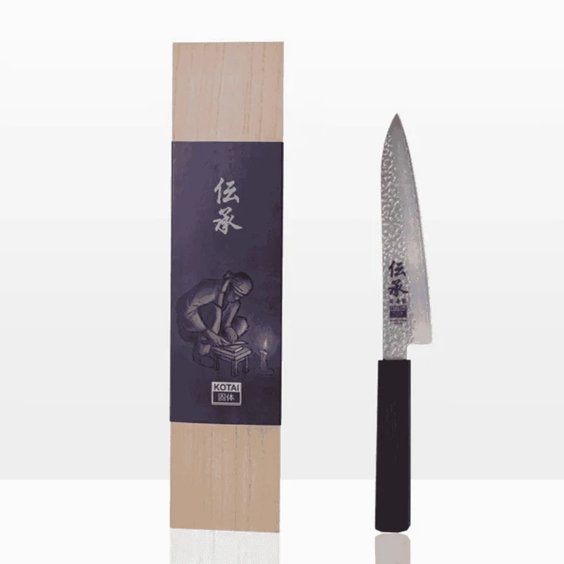 Cuchillos de acero damasco japonés Densho Kotai