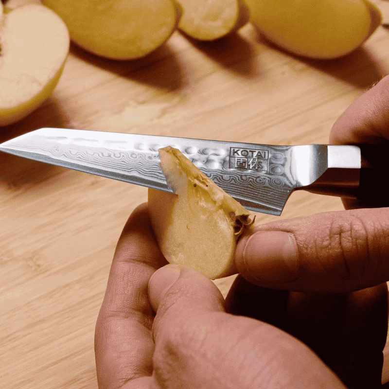 Cuchillos de acero damasco japonés Bunka Damas Kotai