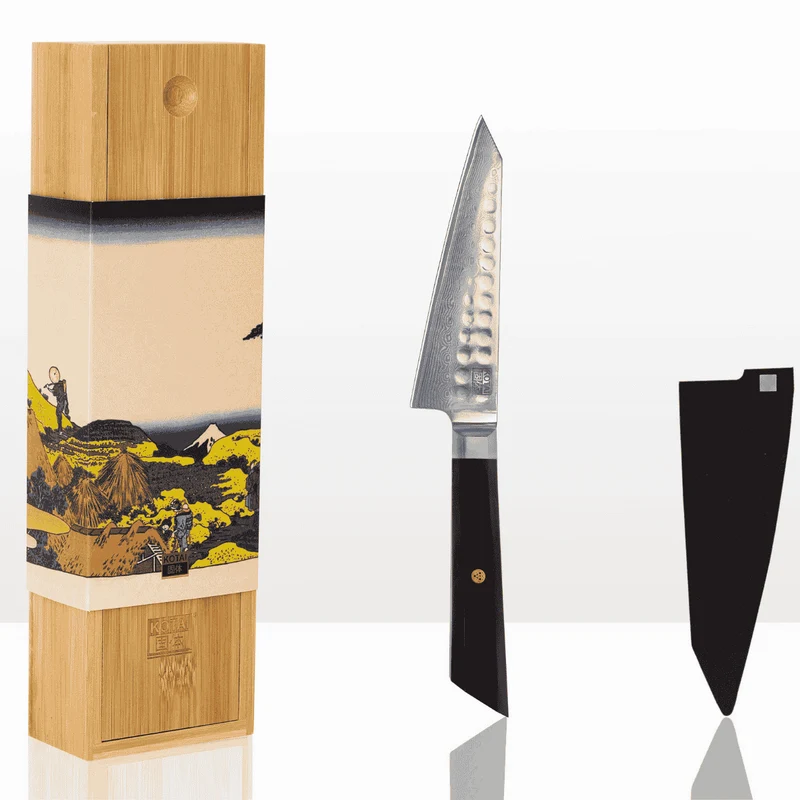 Cuchillos de acero damasco japonés Bunka Damas Kotai