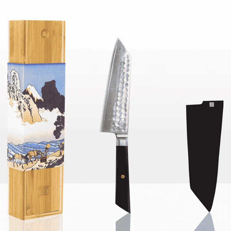 Cuchillos de acero damasco japonés Bunka Damas Kotai