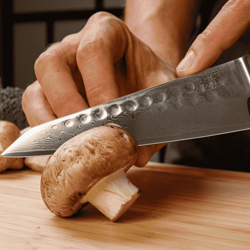 Cuchillos de acero damasco japonés Bunka Damas Kotai