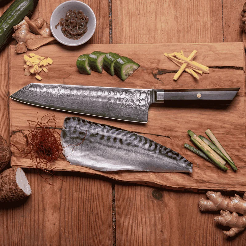 Cuchillos de acero damasco japonés Bunka Damas Kotai