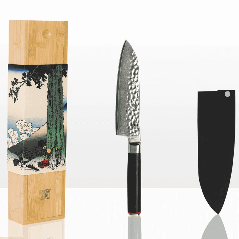 Cuchillos de acero damasco japonés Pakka Damas Kotai