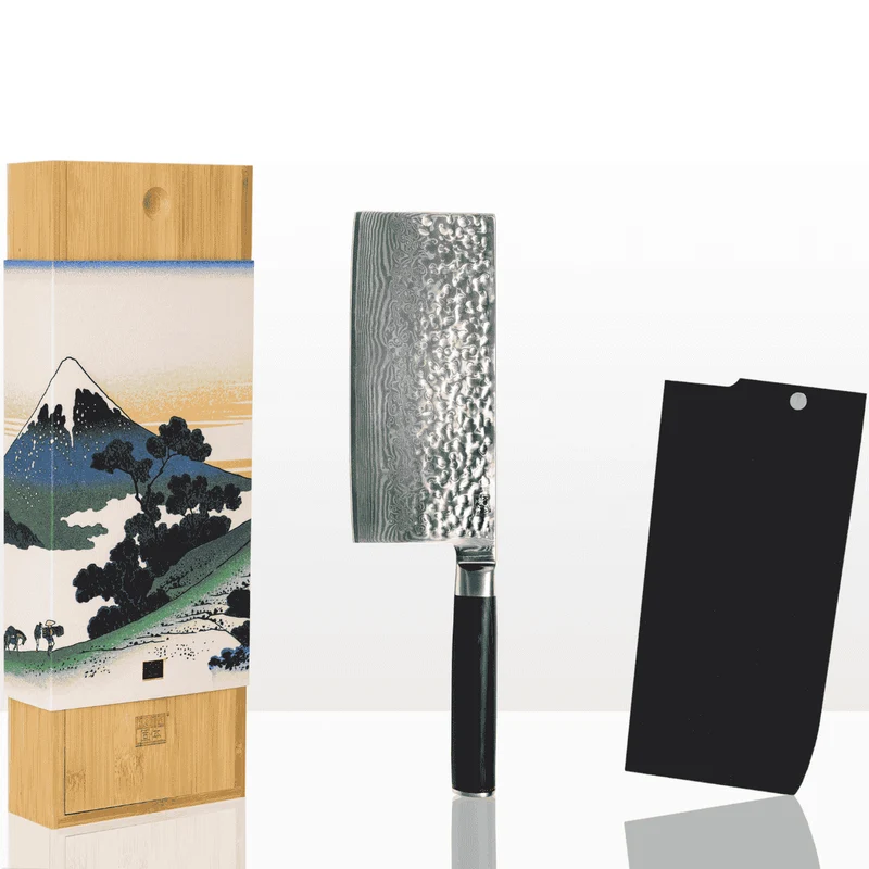 Cuchillos de acero damasco japonés Pakka Damas Kotai