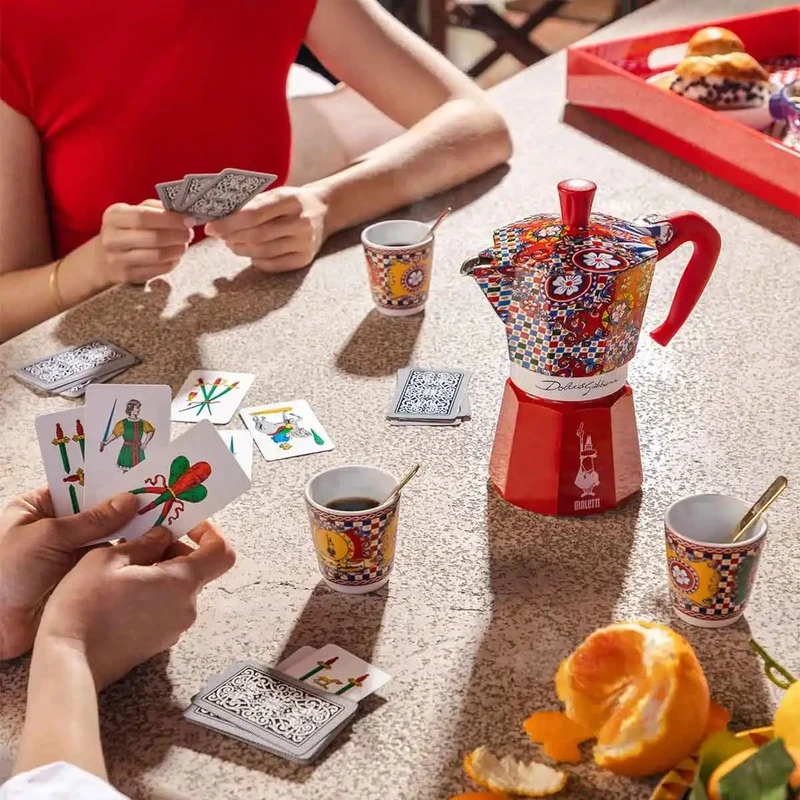 Set cafetera italiana Moka Dolce&Gabanna Bialetti