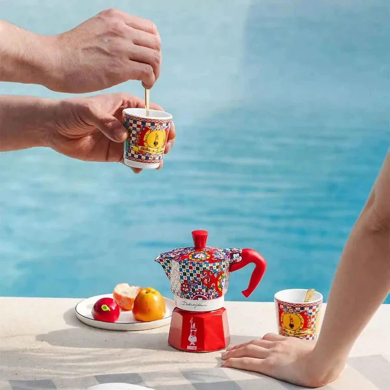 Set cafetera italiana Moka Dolce&Gabanna Bialetti