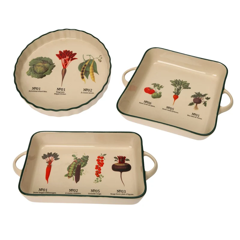Fuente de horno de gres Vegetables Dexam
