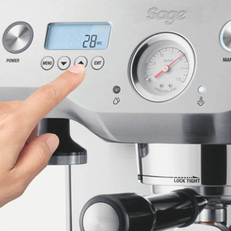 Cafetera Expresso manual con 2 calderas Dual Boiler™ Sage