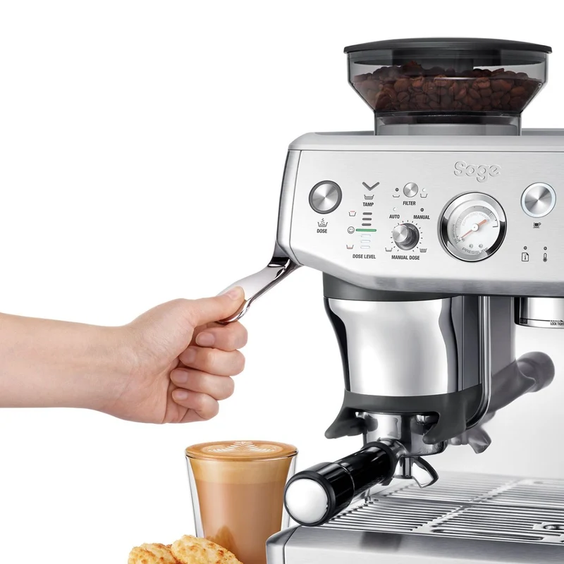 Cafetera Expresso manual con molinillo Barista Express Impress Sage