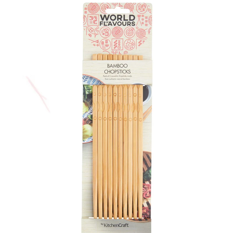 Set de 5 palillos de bambú KitchenCraft