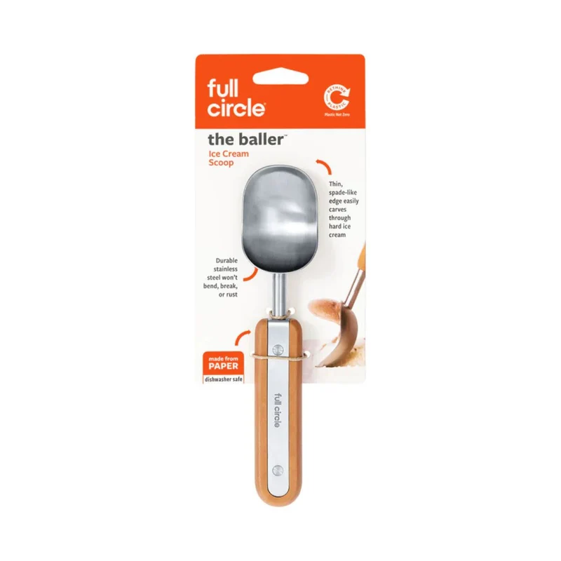 Cuchara para helado de acero inoxidable The Baller Full Circle