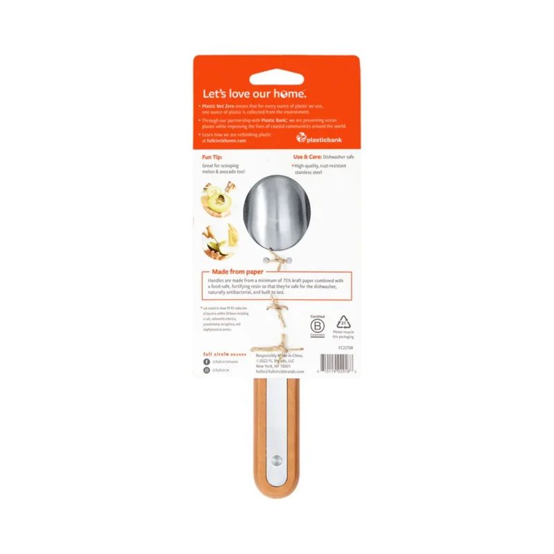 Cuchara para helado de acero inoxidable The Baller Full Circle