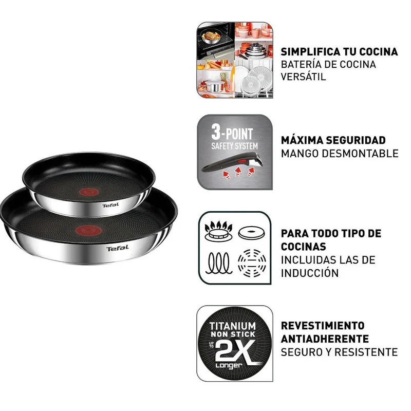 Conjunto de 4 piezas Ingenio Cook Eat Tefal