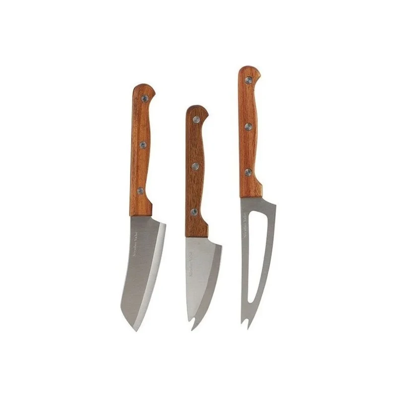 Juego de 3 cuchillos para queso Naturaleza Nicolas Vahé