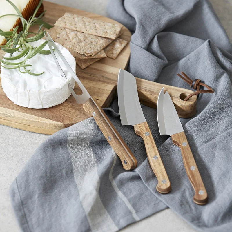 Juego de 3 cuchillos para queso Naturaleza Nicolas Vahé