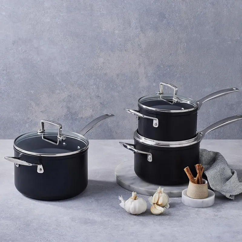 Conjunto de 3 cazos antiadherentes TNS PRO Le Creuset