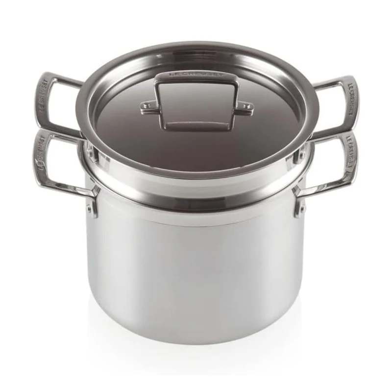 Olla para pasta de acero inoxidable tricapa Classic Le Creuset
