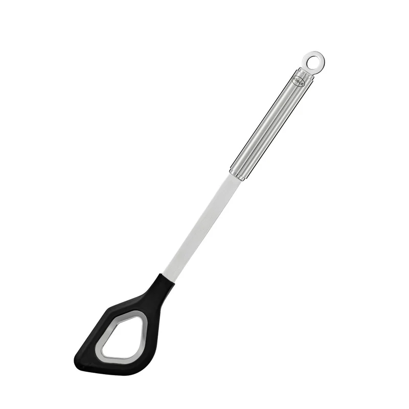 Cuchara espátula con agujero de inox con bordes de silicona Rösle