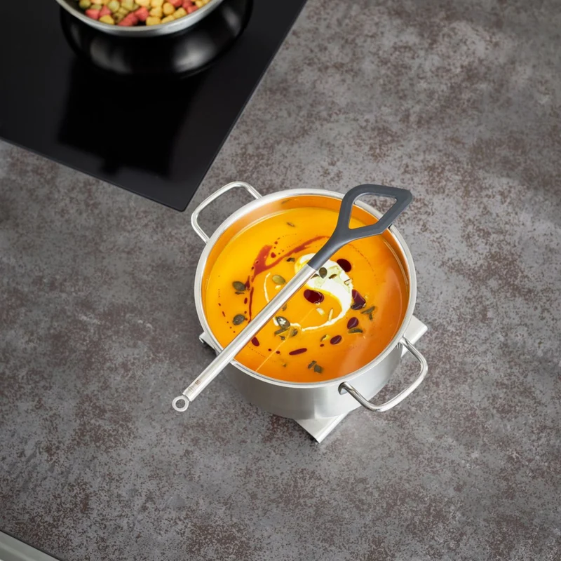 Conjunto de 3 utensilios de cocina de nailon con mango de inox Basic Line Rösle