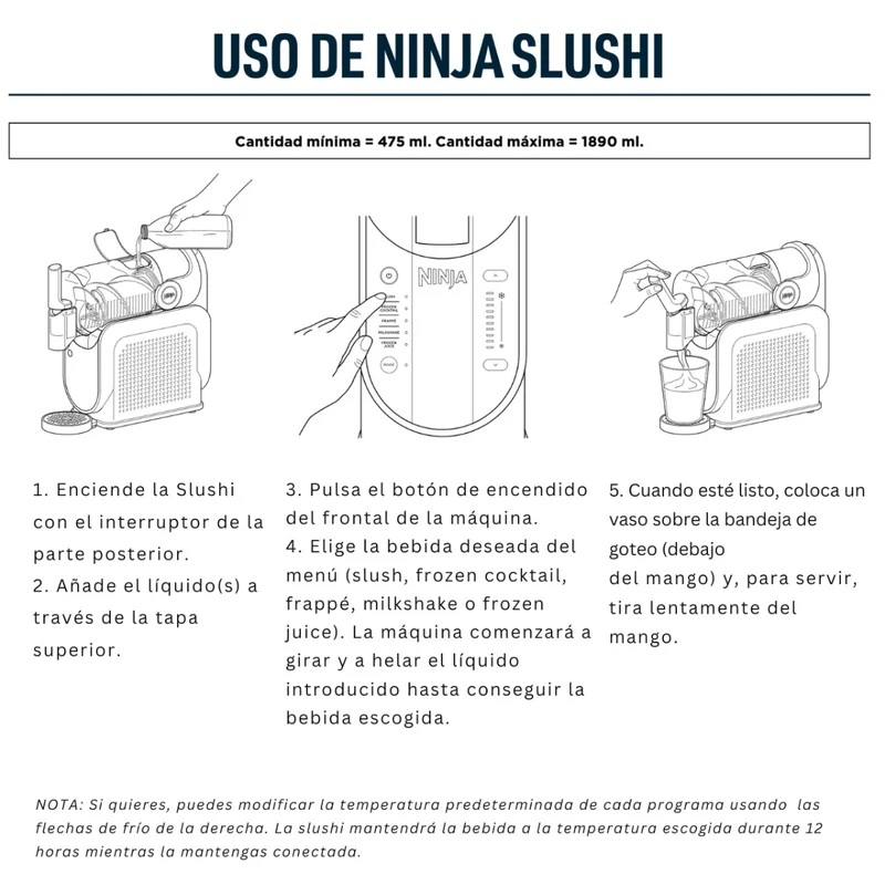 Ninja Slushi: Máquina de granizados y bebidas heladas